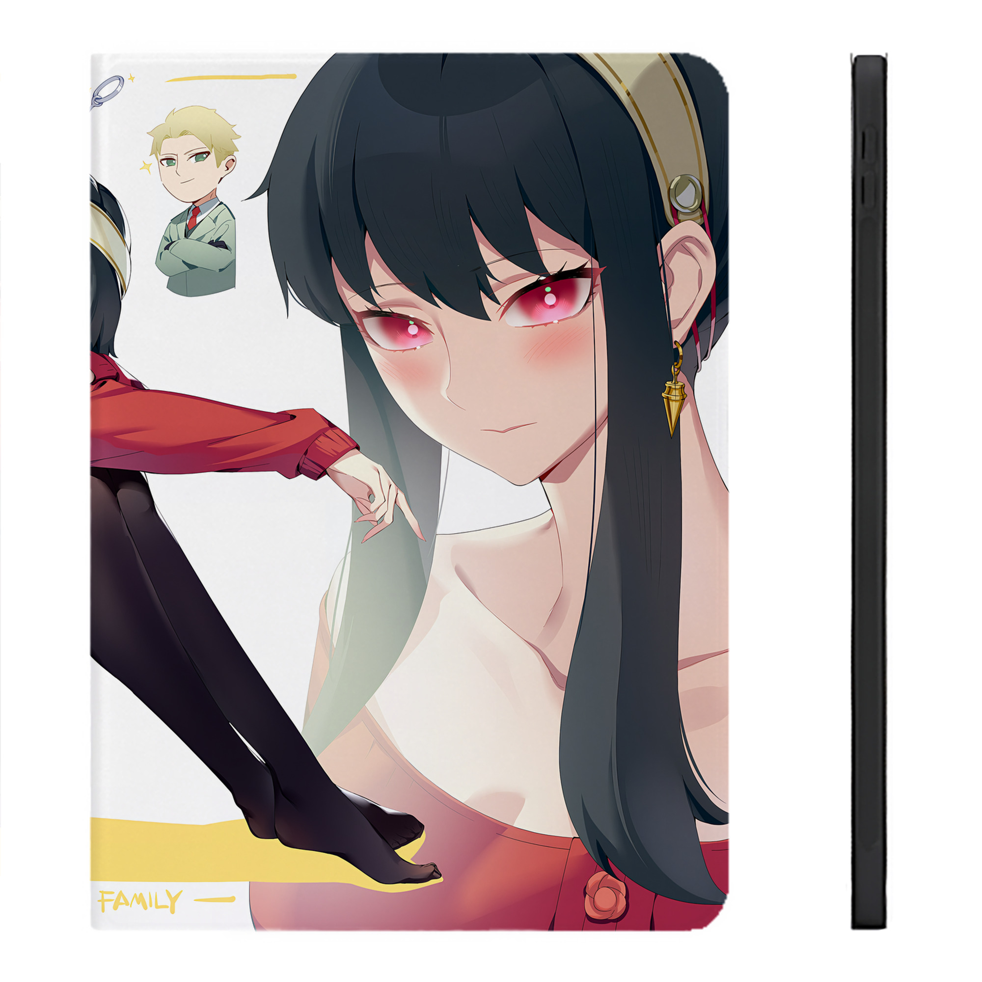 （画像用） SPY×FAMILY间谍家家酒 IPadケース ペンホルダー付き ブックスタイルデザイン